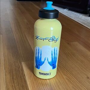 Sigg Switzerland Yellow and Blue Water Bottle Like new